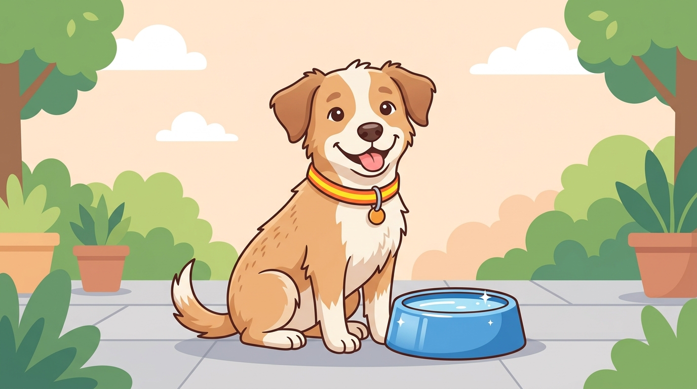 Sponsor illustration for animal water and reflective collars
